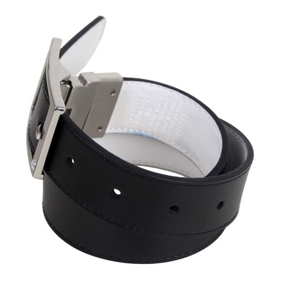 Nike BLACK WHITE GENUINE LEATHER 1 1/4"Wd CASUAL DRESS REVERSIBLE BELT Sz XS (X7 - Picture 2 of 15